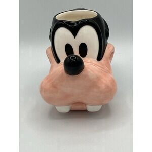 Vintage Applause Disney Goofy‎ Figural 3D Ceramic Mug Face Mug "The Crew"